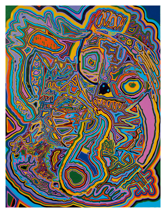 Bestiario II, 2022. Oil on canvas, 100 × 130 cm