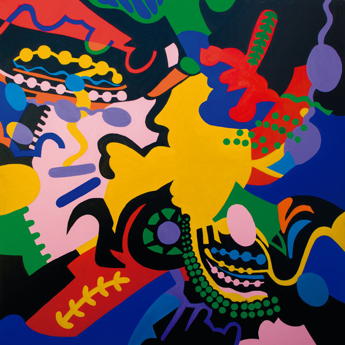 Carnaval. Composición I, 2013. Oil on canvas, 130 × 130 cm
