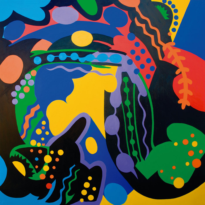Carnaval. Composición IV, 2013. Oil on canvas, 130 × 130 cm