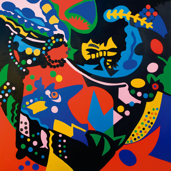 Carnaval. Composición V, 2013. Oil on canvas, 130 × 130 cm
