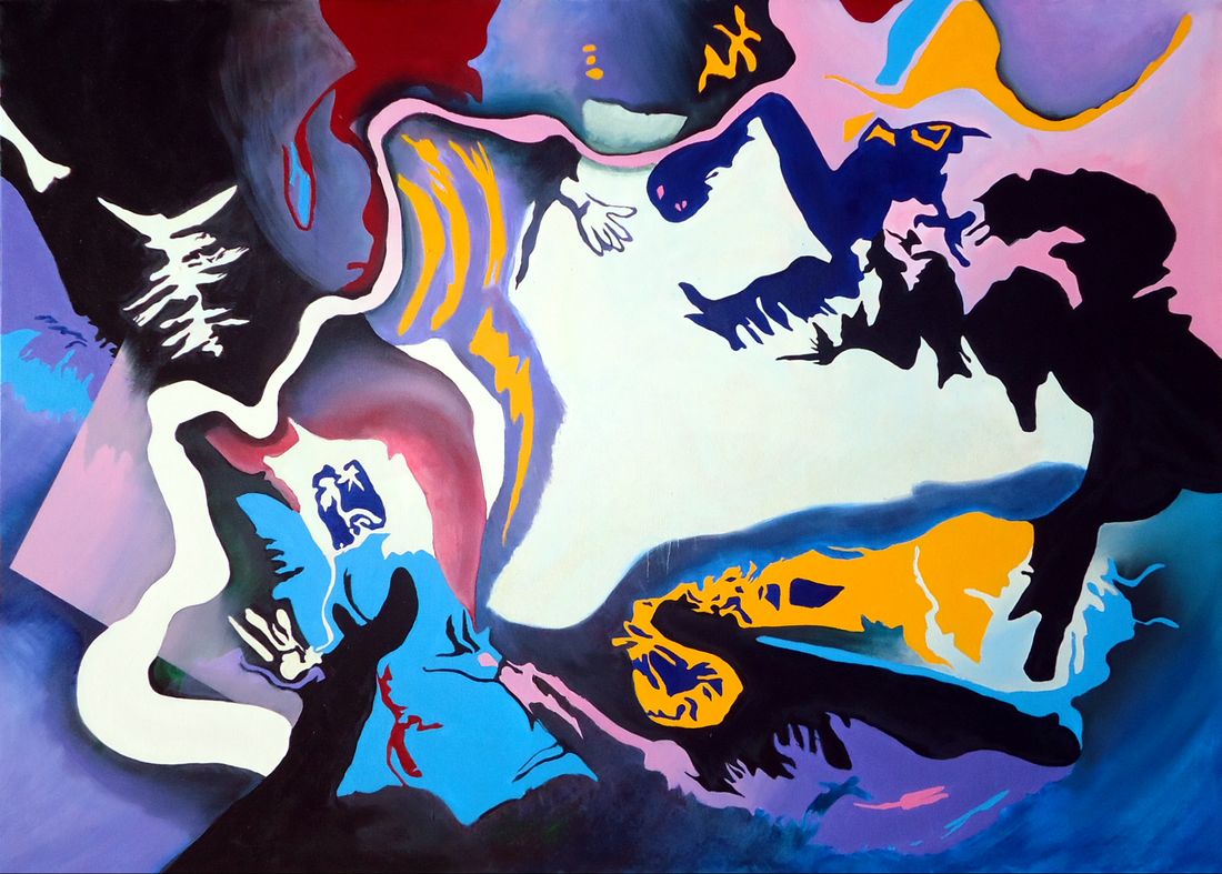 Santa Rocío de Dorrego. Composición II, 2012. Oil on canvas, 140 × 200 cm