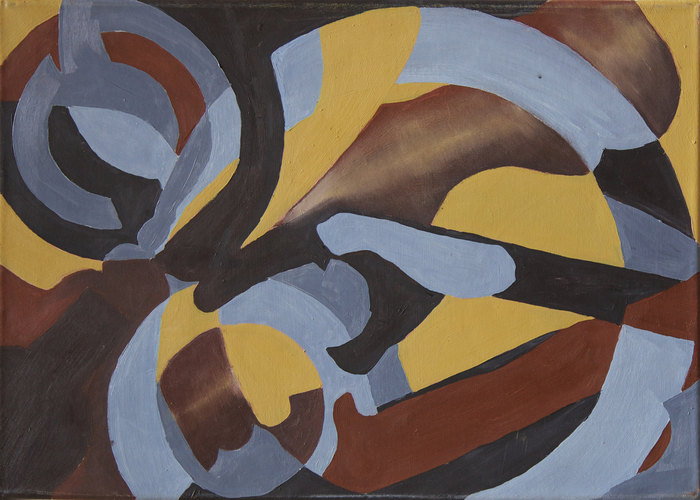 Estudio de pimentero y destapador II, 2005. Oil on canvas, 35 × 50 cm