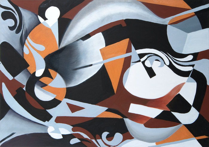 Estudio de una cuchara, 2004. Oil on canvas, 70 × 100 cm