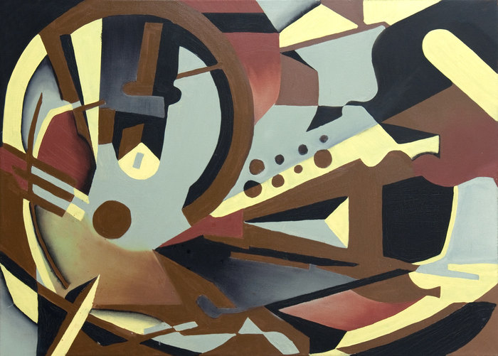 Estudio de llave y plumín, 2006. Oil on canvas, 50 × 70 cm