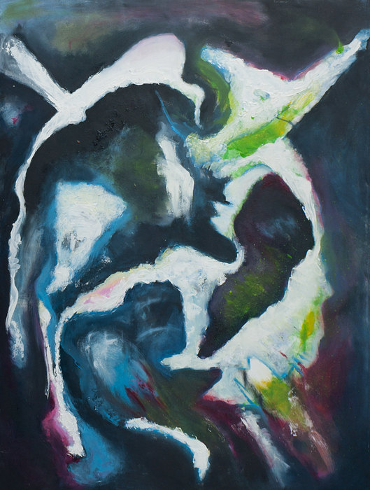 Ejercicio abstracto I, 2014. Mixed media on paper, 75 × 100 cm