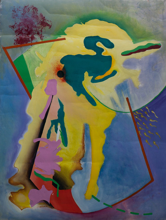 Ejercicio abstracto VI, 2014. Mixed media on paper, 75 × 100 cm