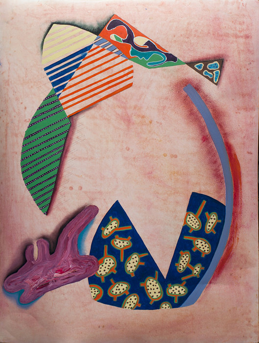 Ejercicio abstracto VII, 2014. Mixed media on paper, 75 × 100 cm