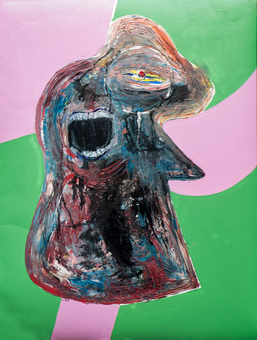 Ejercicio abstracto VIII, 2014. Mixed media on paper, 75 × 100 cm
