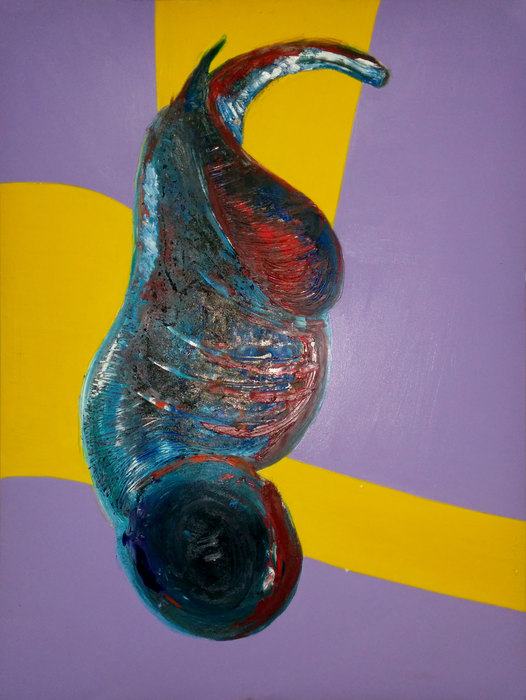 Ejercicio abstracto IX, 2014. Mixed media on paper, 75 × 100 cm
