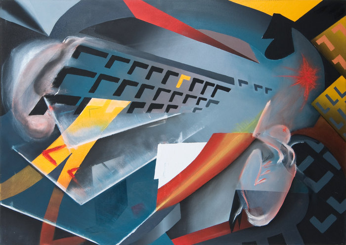 Bosterburger, 2007. Oil on canvas, 70 × 100 cm