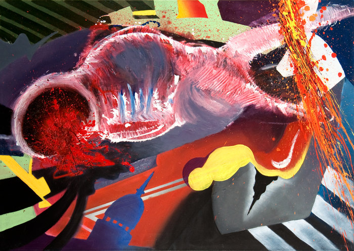 El Congreso. La impotencia, 2008. Oil on canvas, 70 × 100 cm