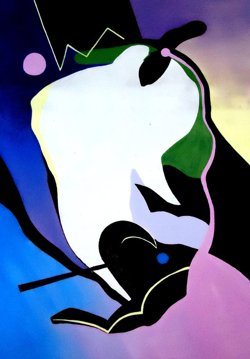 La metamorfosis II, 2016. Oil on canvas, 70 × 100 cm