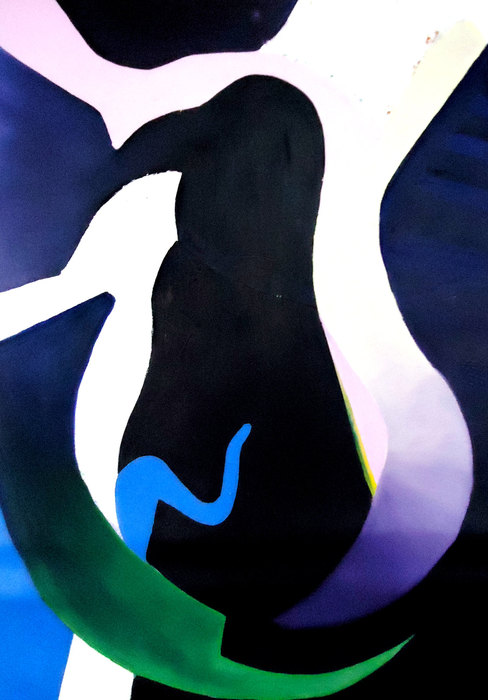 La metamorfosis VI, 2016. Oil on canvas, 70 × 100 cm