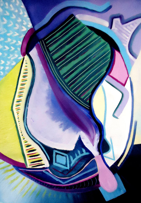La metamorfosis VII, 2016. Oil on canvas, 70 × 100 cm