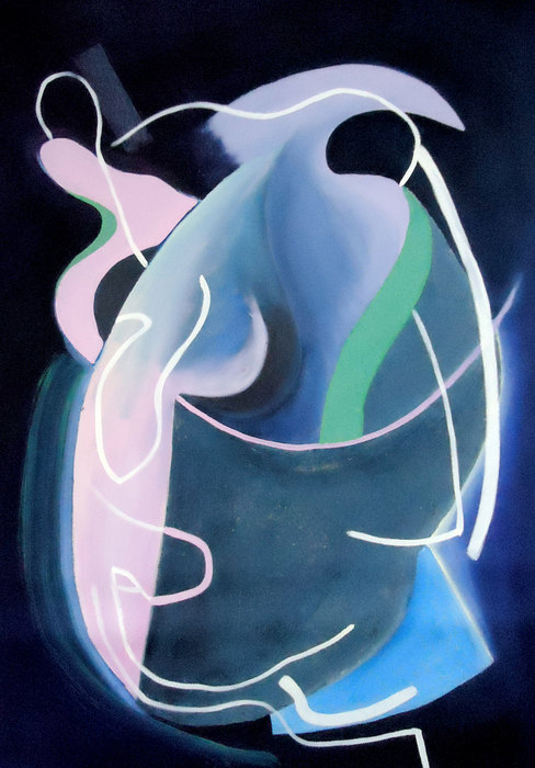 La metamorfosis VIII, 2016. Oil on canvas, 70 × 100 cm