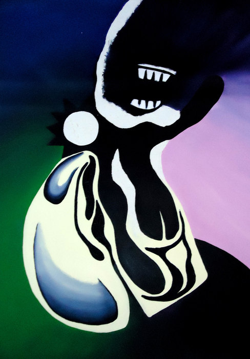 La ira IV, 2016. Oil on canvas, 70 × 100 cm
