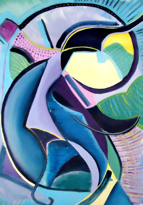La ira VIII, 2016. Oil on canvas, 70 × 100 cm