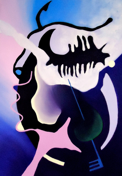 La muerte IV, 2016. Oil on canvas, 70 × 100 cm