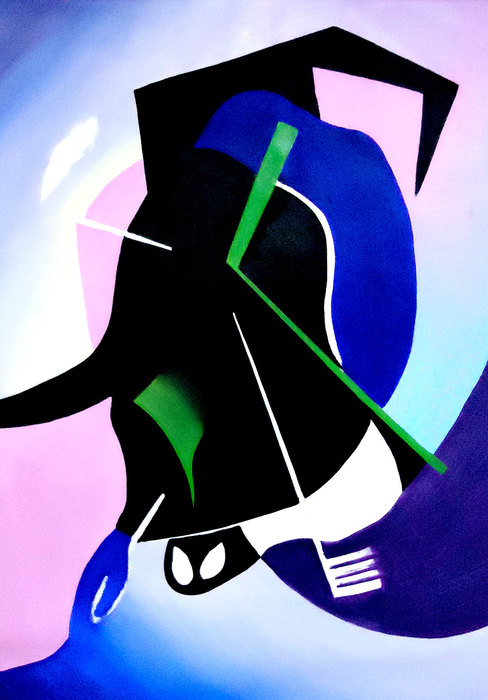 La muerte VI, 2016. Oil on canvas, 70 × 100 cm