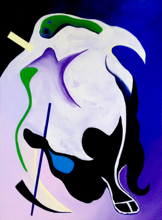 La muerte VII, 2016. Oil on canvas, 70 × 100 cm