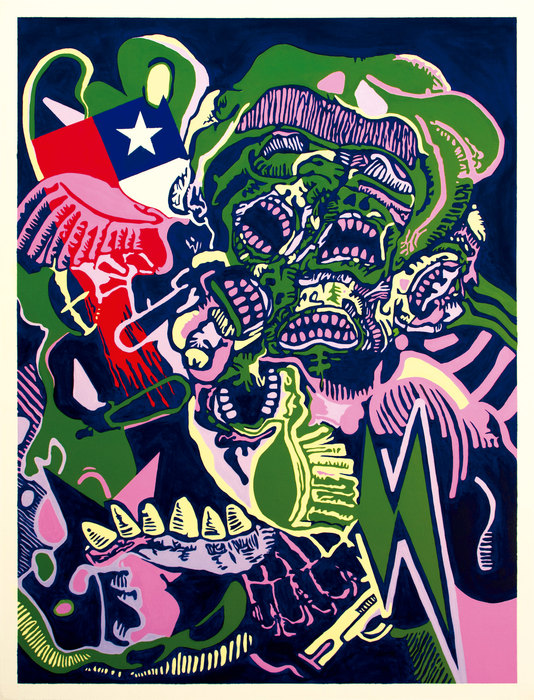 Augusto Pinochet, 2018. Oil on canvas, 97 × 130 cm