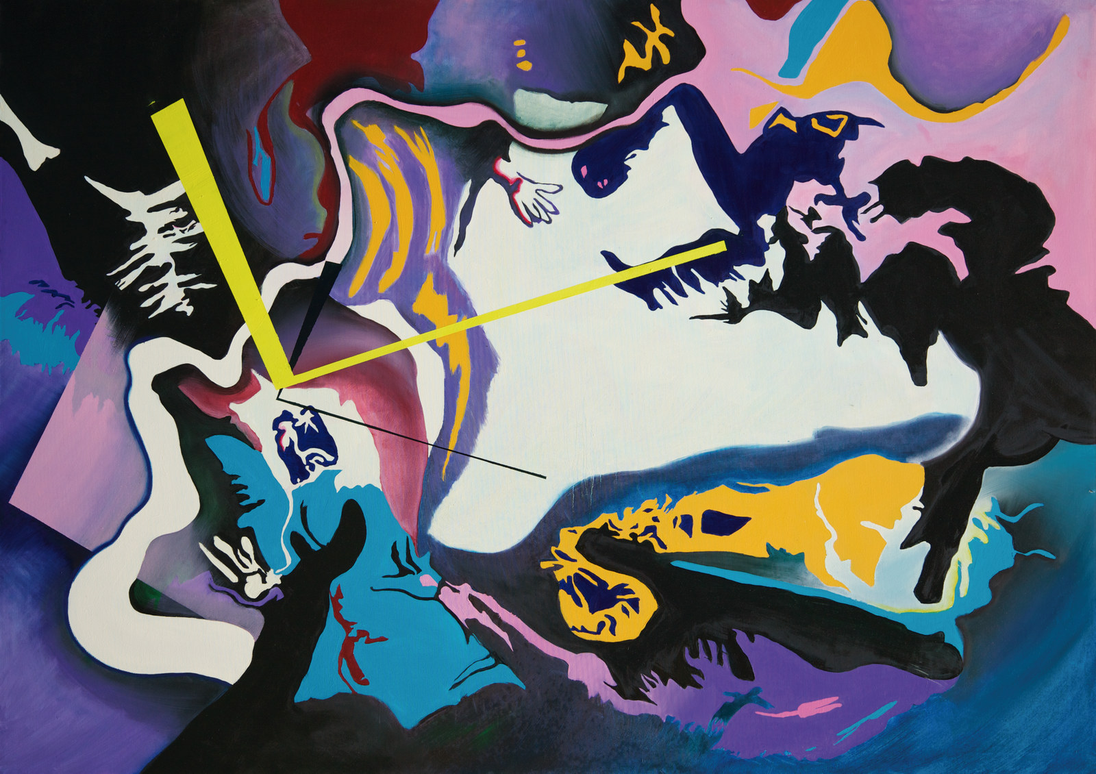 Detalle de Santa Rocío de Dorrego. Composición II, 2012. Óleo sobre lienzo, 140 × 200 cm